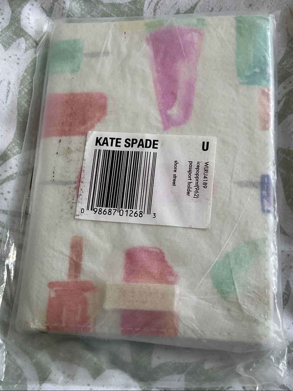 Kate spade ice pops  passport holder